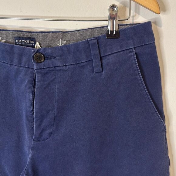 Dockers Men’s Slim Tapered Fit Chino Dress Pants - Blue, Size 33x30 - Picture 2 of 10